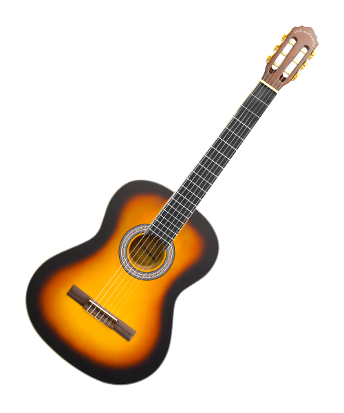 La Estudiantina Guitarra Clásica LECG-0100 SB Linden Sombreado Mate